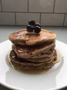 blueberry and flax seed pancake